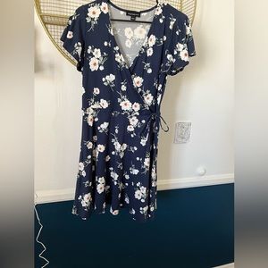 Faux wrap dress